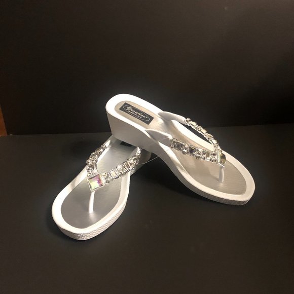 Grandco Shoes - Grandco Sandals ~ Lily ~ White Sole